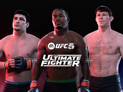 Forrest Griffin, Rashad Evans and Diego Sanchez as seen in the UFC 5 game by EA Sports